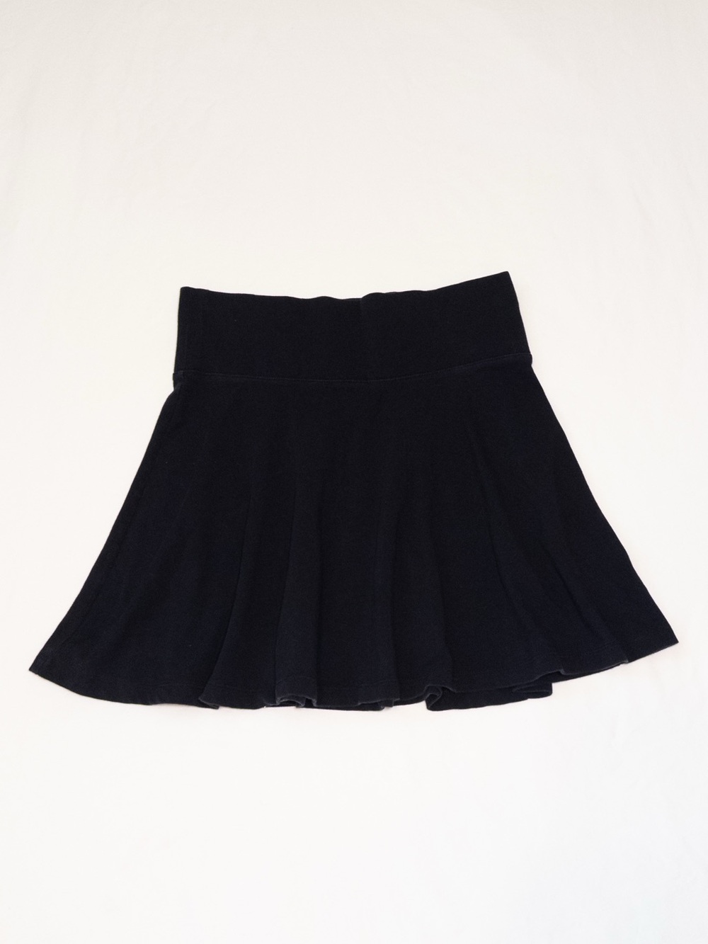 Garage Black Circle Skater Skirt Y2K Flare Mini Knit A-Line